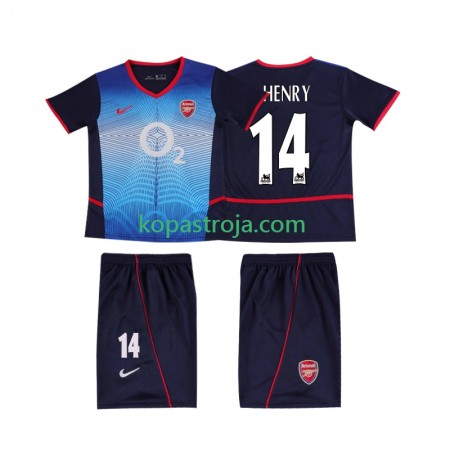 Billiga Fotbollströjor Arsenal Thierry Henry 14 2004 Retro Barn Borta tröja 2002 Kortärmad